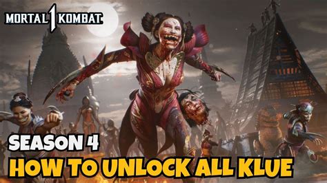 How To Unlock All Klue In Season Of Mortal Kombat Invasions Season