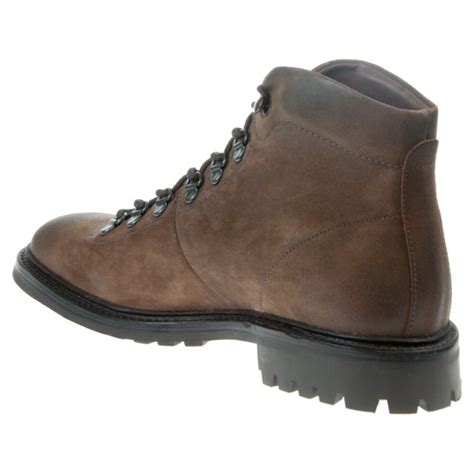 Loake Hiker Brown Burnished Suede Outdoor Boots Humphries Shoes