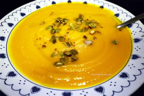 Creamy Pumpkin Daikon Soup, A Warming Easy Recipe - Lemons & Spices