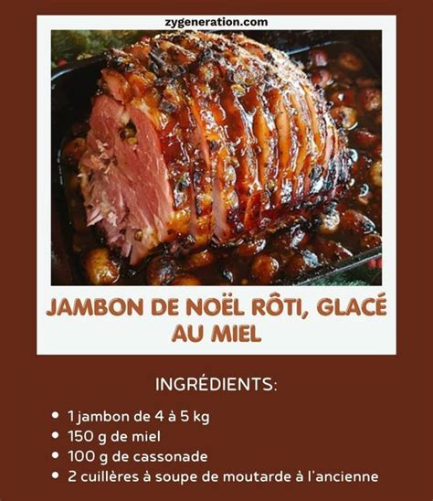 Laurent Mariotte Recettes Jambon de Noël Rôti Glacé au Miel et