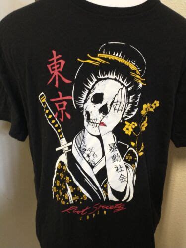 Riot Society Geisha Girl Tattoo Hand Arm T Shirt Mens Large L