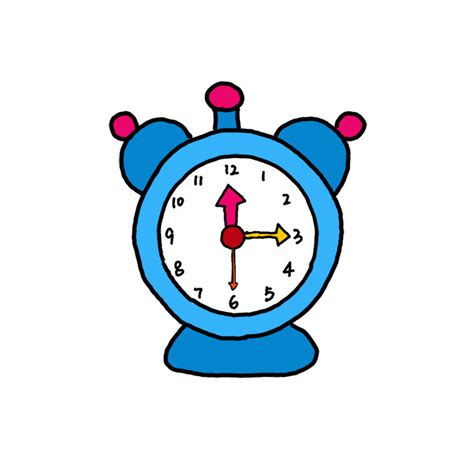 Alarm Clock Drawing Digital At Milton Pascual Blog