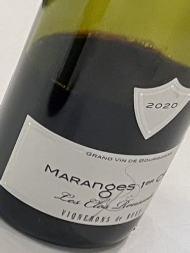 Vignerons De Buxy Maranges Er Cru Les Clos Roussots Vivino Us