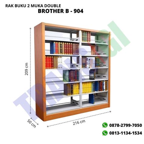 Rak Buku 2 Muka Double B 904