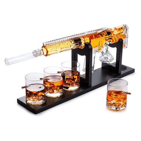 Buy AR15 Whiskey Decanter Set Limited Edition Silencer Stopper 800