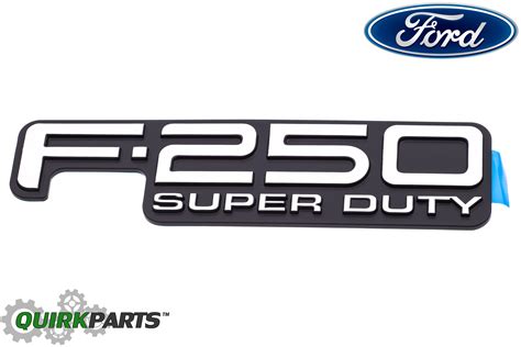 1999 2004 Ford F250 Super Duty Tailgate Emblem Nameplate Decal Oem