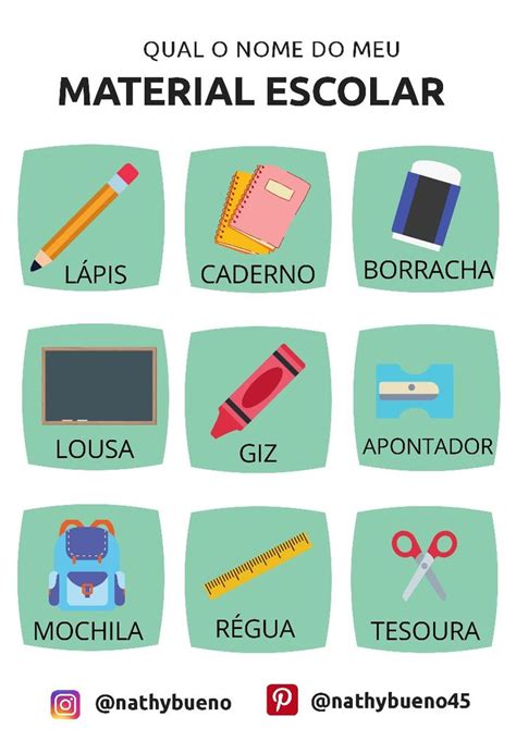 Materiais Escolares Com E