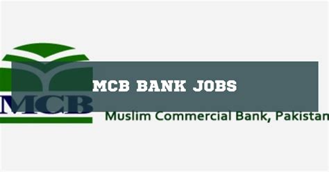 MCB Bank Jobs 2024 - Online Apply