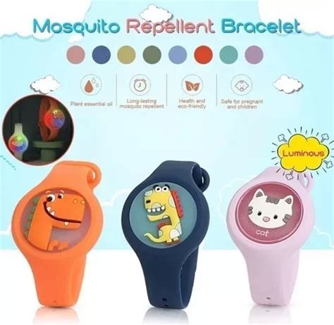 Pulseira Rel Gio Infantil Anti Mosquito Repelente Led Mercadolivre