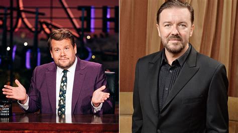 Ricky Gervais Responds To James Corden Copying His Joke Word For Word