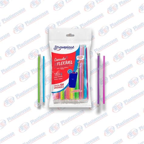 Pajita Flexible Strawplast Unid Plastienvase