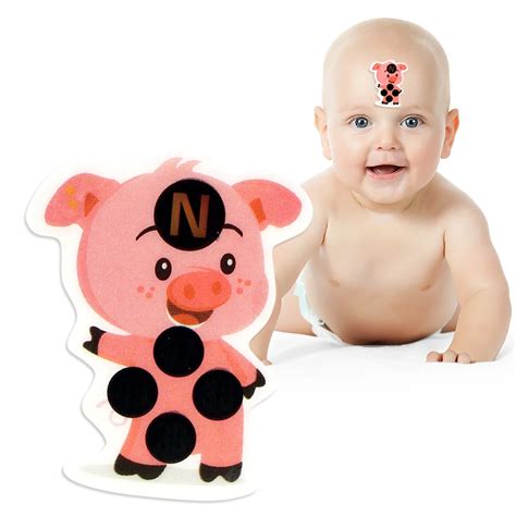 Pcs Piggy Cartoon Thermometers Fever Monitor Forehead Sticker Baby