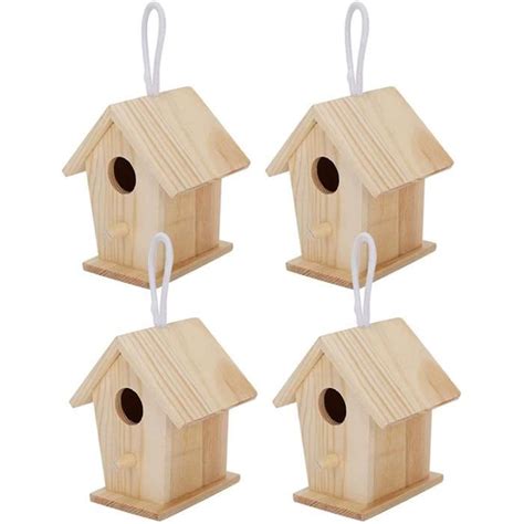 Nid D Oiseau En Bois Pi Ces Mini Ext Rieur Suspendre En Bois Nid D