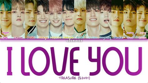 Treasure 트레저 I Love You 사랑해 Color Coded Lyricshanromeng