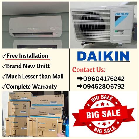 Daikin D Smart Inverter Split Type Aircon Tv And Home Appliances Air