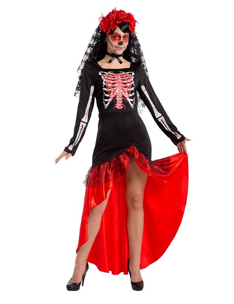 D Guisement Danseuse Flamenco Dia De Los Muertos Femme Deguise Toi