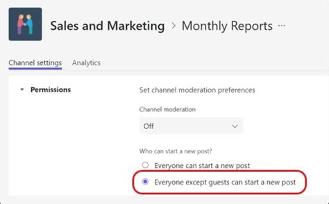 Change moderator roles and settings in a channel in Microsoft Teams ...