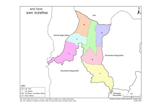 Map of Kamal Rural Municipality, Jhapa, Nepal – Nepal Archives