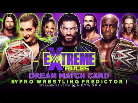 WWE Extreme Rules 2021 Dream Match Card Predictions V5 YouTube