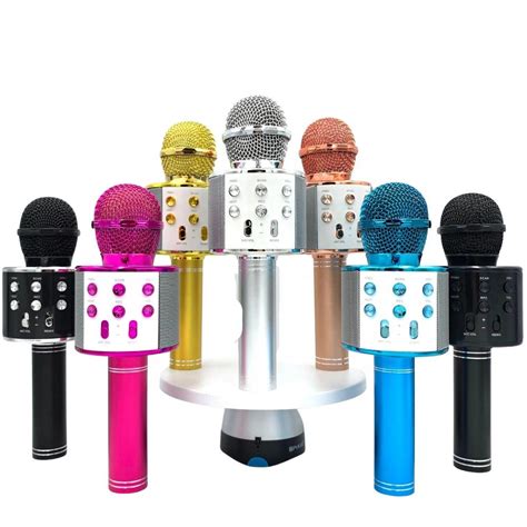 Portable Karaoke Mic Speaker Ws Wireless Bluetooth Microphone For