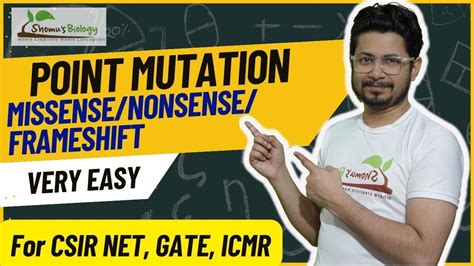 Point Mutation And Its Types Missense Mutation Nonsense Mutation