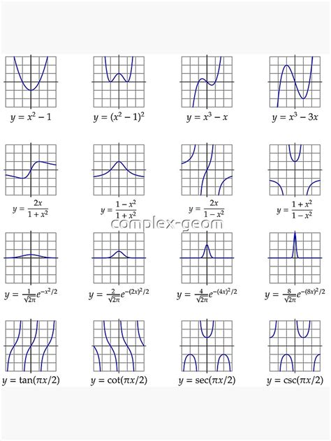 Common calculus function graphs, II Premium Matte Vertical Poster sold by Bhaskar Kumar | SKU ...