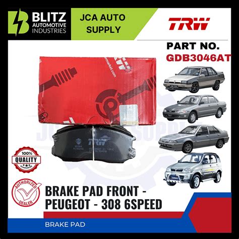 Proton Saga Wira Iswara Kembara Front Brake Pads Trw Gdb At