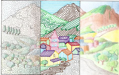 Dibujo Hontanilla Taranc N Punto Y L Nea Sobre El Plano