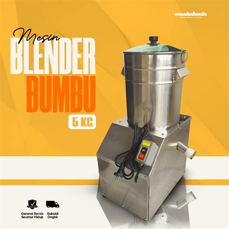 Jual Mesin Blender Bumbu Kapasitas 5Kg Mesin Selip Bumbu Giling Bumbu