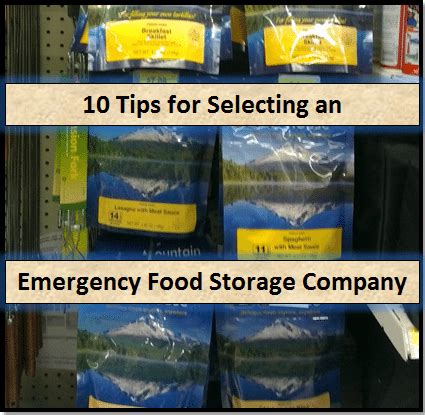 10 Tips for Selecting an Emergency Food Storage Company - Survival Mom