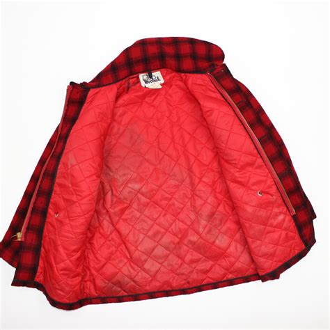 Vintage Woolrich Red Buffalo Plaid Hunting Jacket Siz Gem