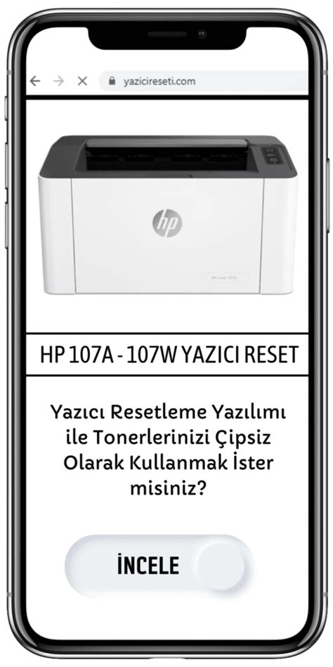 Hp 107A Yazıcı Çipsiz Çalıştırma Yazicireseti Hp Reset Yazılımları