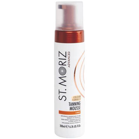 St Moriz Advanced Light Colour Correcting Tanning Mousse 200ml