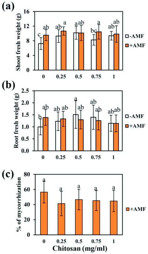 Effect Of Ch Root Treatments On Shoot A And Root B Biomass Of