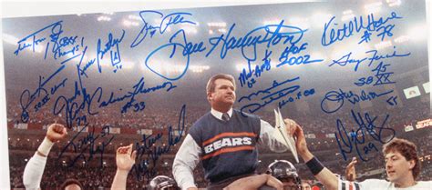 1985 Bears 16x20 Photo Team Signed By 15 With Mike Ditka Mike