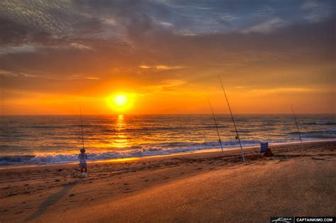 Beach Fishing at Hobe Sound Florida During Sunrise | HDR Photography by ...