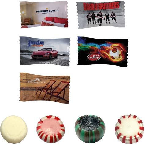 Printed Individually Wrapped Mints (Full Color Logo)