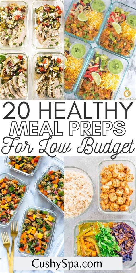 20 Cheap Meal Prep Ideas For Low Budgets Easy Healthy Meal Prep