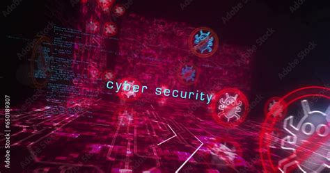 Antivirus Cyber Security Virus Detect System Alert Symbol Abstract