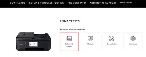 How to Download Canon PIXMA TR8520 Printer Driver