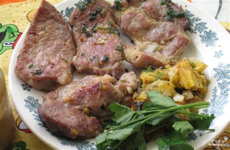 Свиная шейка на сковороде - пошаговый рецепт с фото на Повар.ру