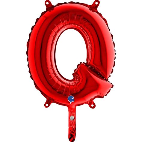 Ballon Aluminium Lettre Q Rouge 36cm Ballons Lettre Rouges Sur