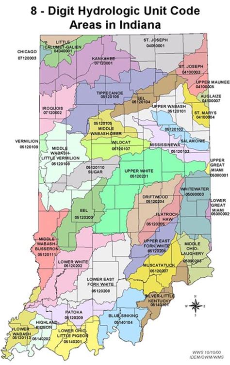 Indiana 8 digit Watershed Areas - Purdue University