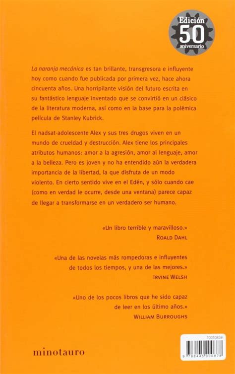 Anthony Burgess La Naranja Mecánica Tapa Dura Editorial Minotauro Lopez Y Ferro