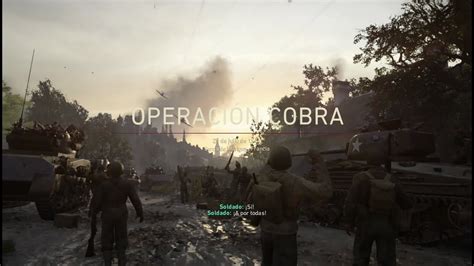 Call of Duty WWII Campaña Operación cobra YouTube