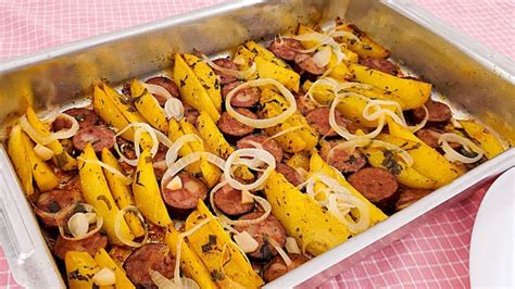 Receita De Batata Com Calabresa Assada No Forno Mesa E Sabor