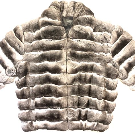 Kashani Mens Full Skin Chinchilla Bomber Fur Coat Dudes Boutique