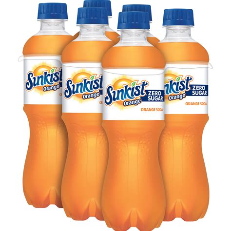 Sunkist Zero Sugar Orange Soda 5 L Bottles 6 Pack