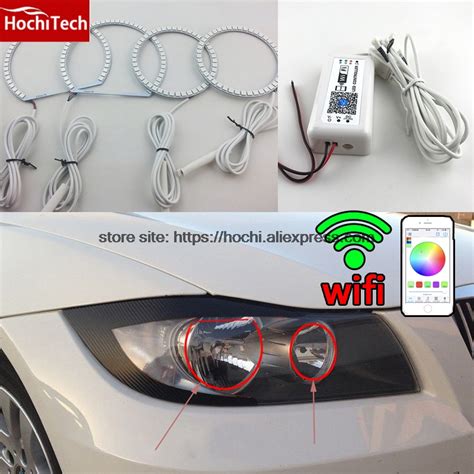 HochiTech RGB Multi Color Halo Rings Kit Car Styling For BMW 3 Series