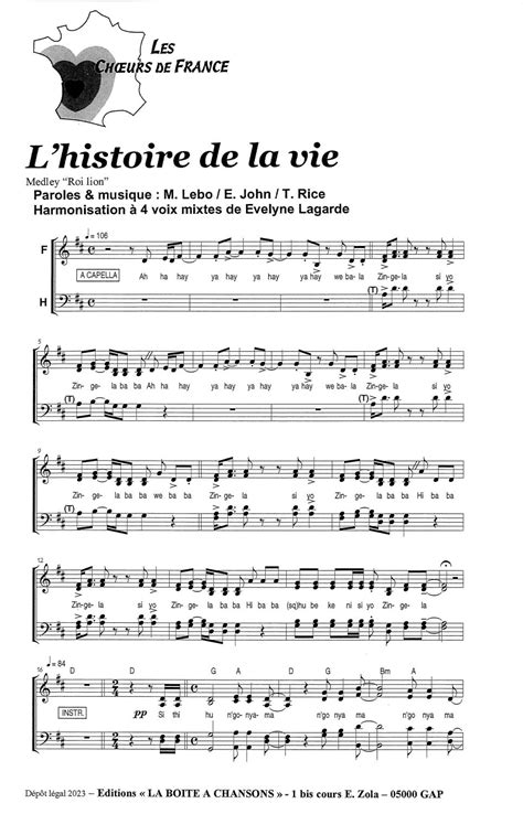 partition de musique éditeur de partitions pour chorales